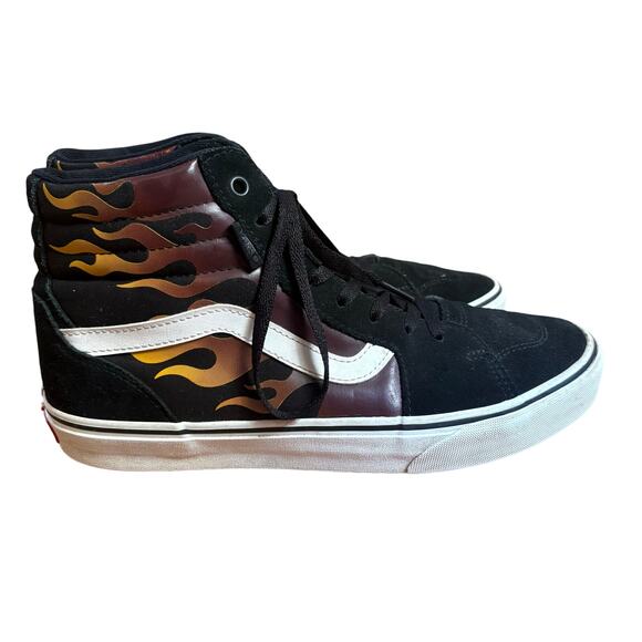 VANS Filmore black suede flame high top lace mens sneakers SIZE 9 - Picture 8 of 8